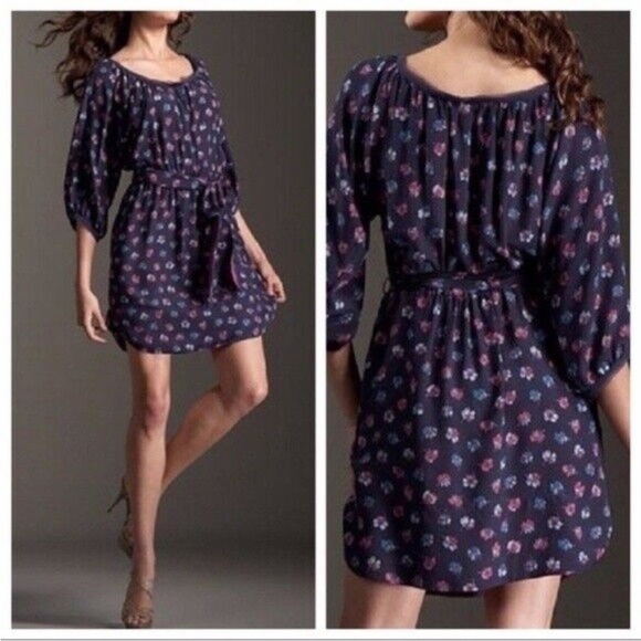 Rebecca Taylor Floral Dress Size 4 - Picture 2 of 13